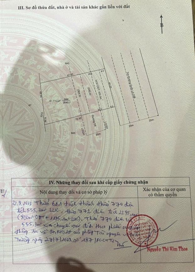 Bán đất Đường 30-4, phường Hiệp Tân Thị xã Hòa Thành tỉnh Tây Ninh 4