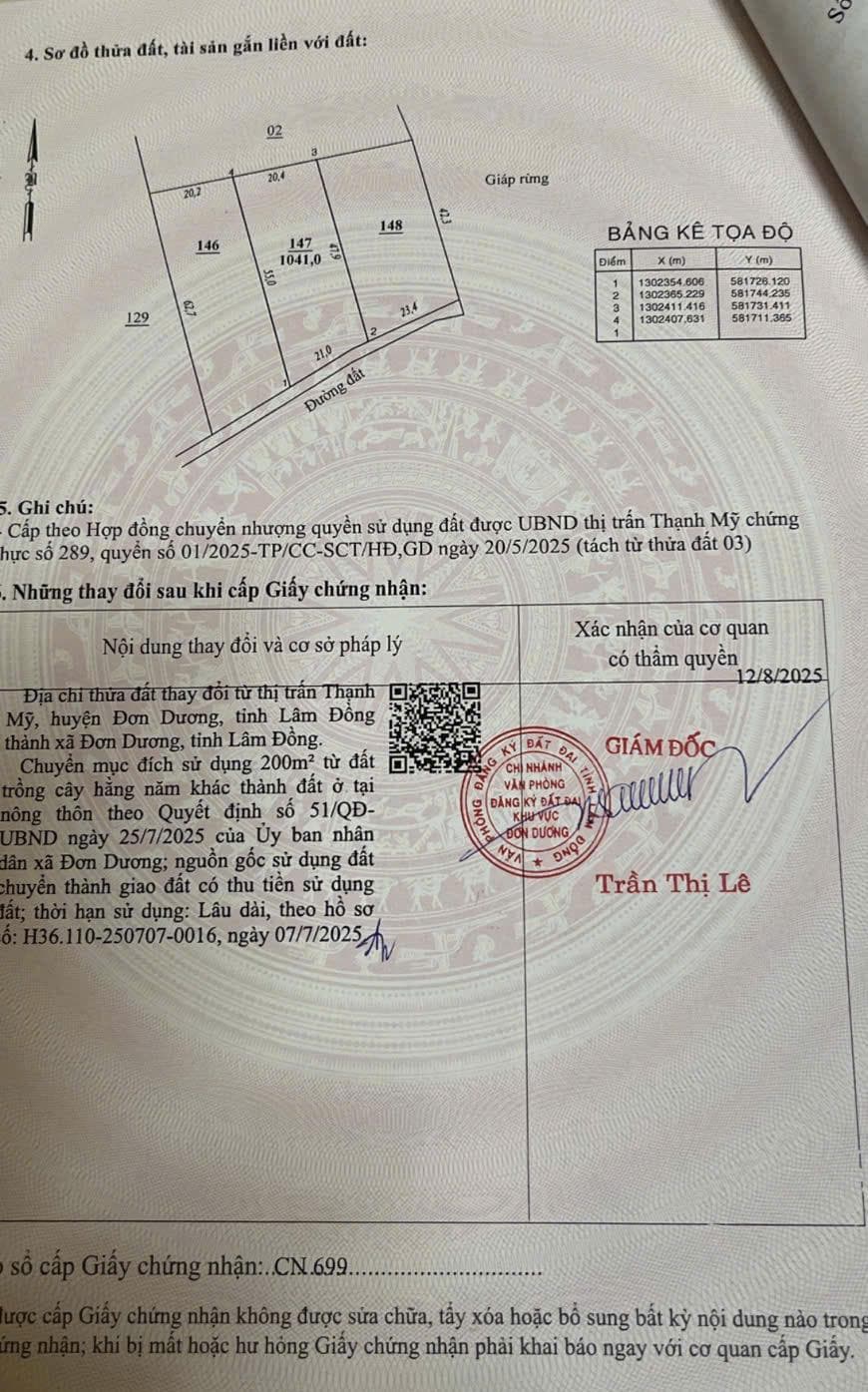 Bán đất Thị trấn Thạnh Mỹ Huyện Đơn Dương tỉnh Lâm Đồng 4