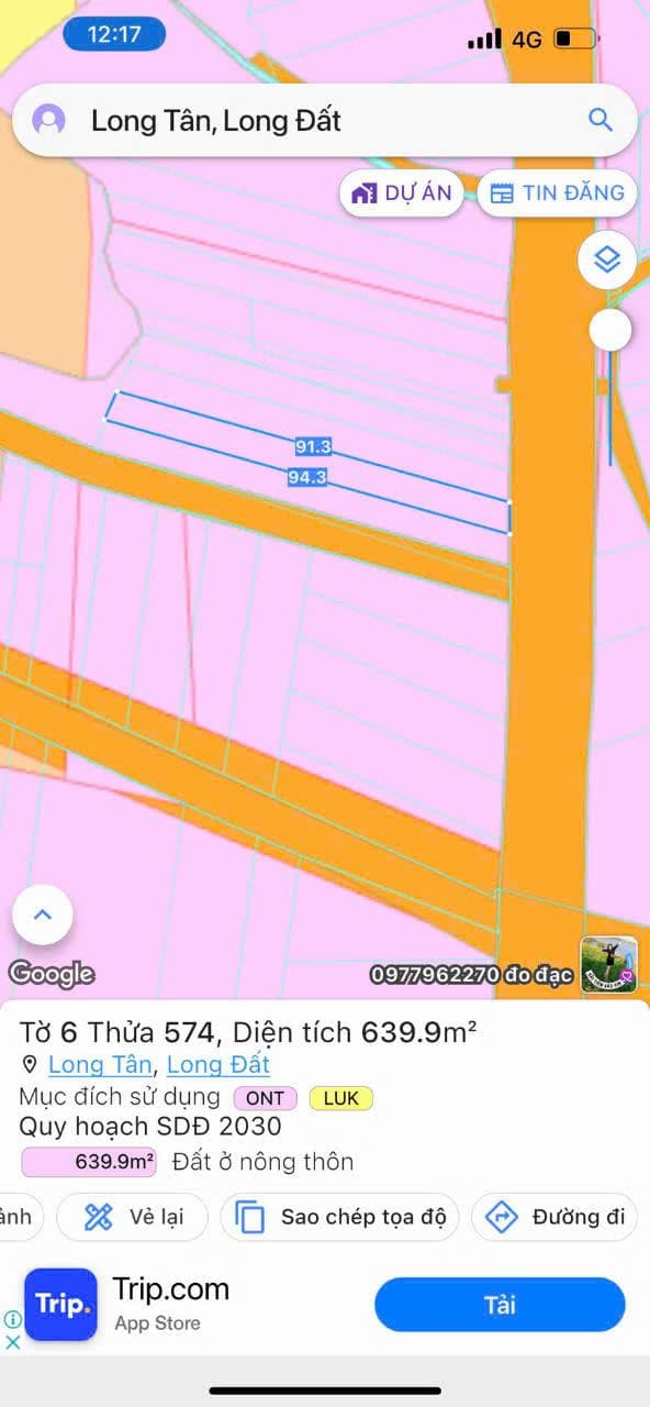 Bán đất xã Long Tân Huyện Đất Đỏ tỉnh Bà Rịa Vũng Tàu 3