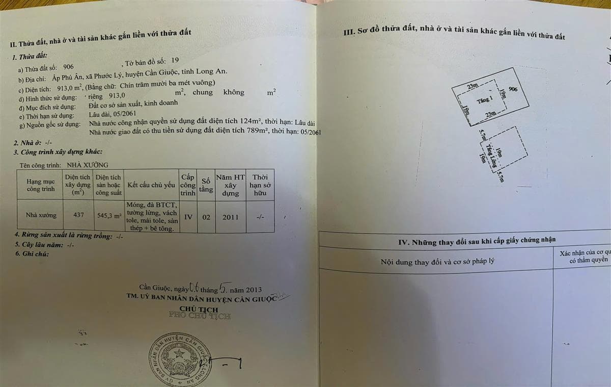 Bán đất xã Phước Lý Huyện Cần Giuộc tỉnh Long An 4