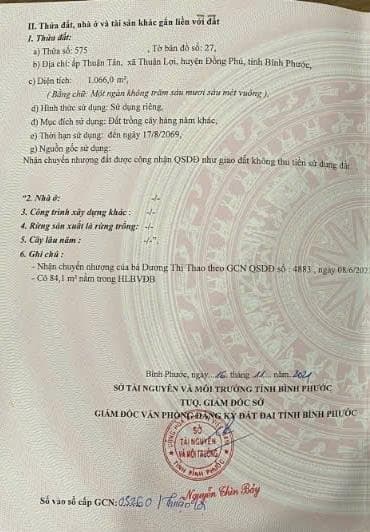 Bán đất xã Thuận Lợi Huyện Đồng Phú tỉnh Bình Phước 3