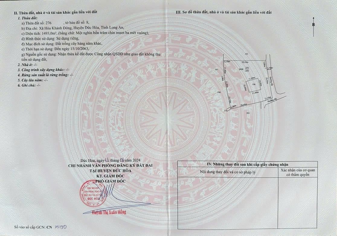 Bán nhà xã Hòa Khánh Đông Huyện Đức Hòa tỉnh Long An 3